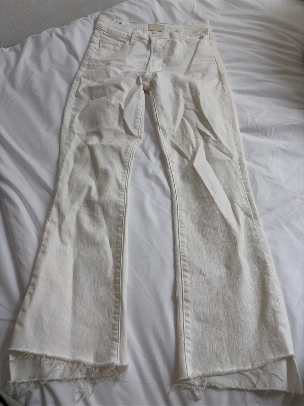 MOTHER insider crop step fray size 25